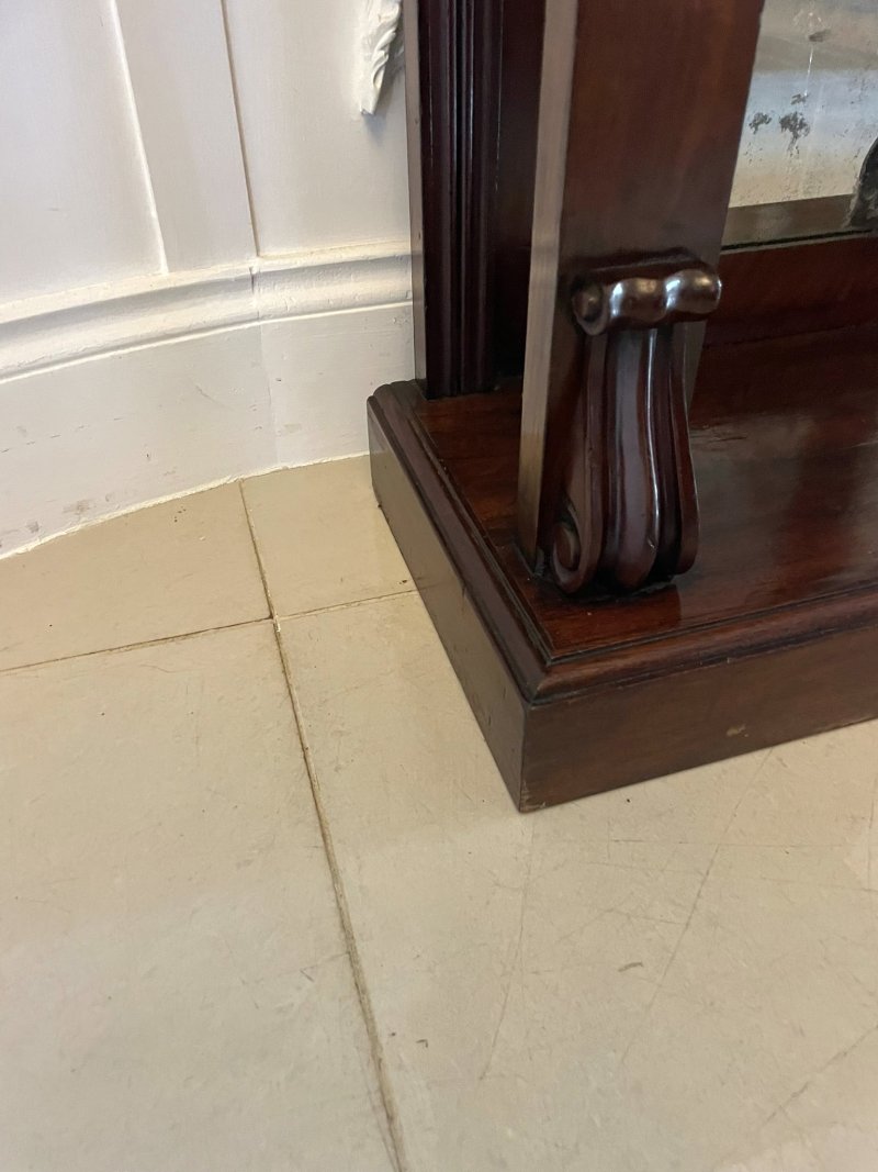 Fine Pair of Antique William IV Quality Mahogany Console Tables - Image 10